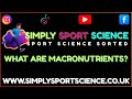 What are Macronutrients? - GCSE PE &amp; IB Sport Science