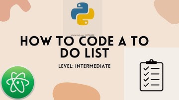 How to code a To Do List Python