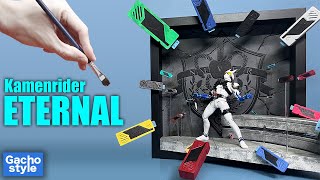 26連マキシマム!! 仮面ライダーエターナル 壁ジオラマ作ってみた!!S.H.Figuarts 真骨彫  KAMEN RIDER ETERNAL diorama【仮面ライダーW】【風都探偵】