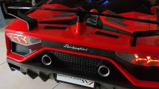 Mobil aki Lamborghini Aventador SVJ lisenced unikid 816.