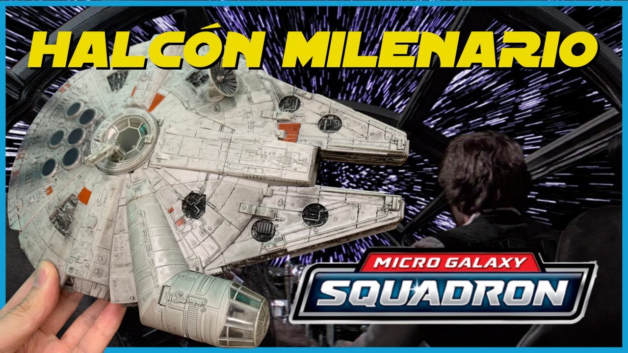 Halcón Milenario Star Wars Micro Galaxy Squadron con Sonidos