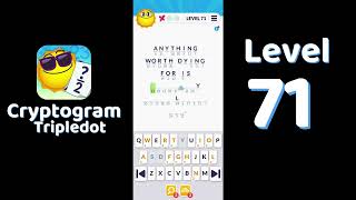 Cryptogram Tripledot Level 71 Answer | SolutionGuruji