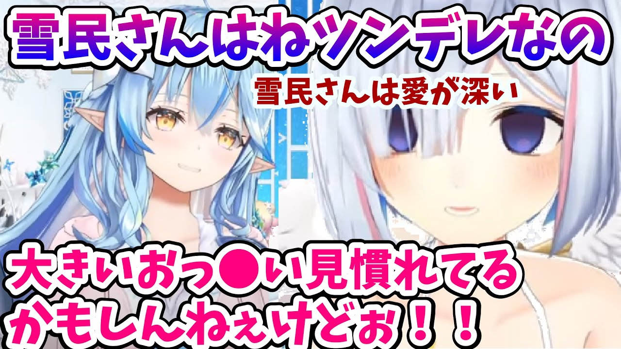 雪民とへい民について楽しそうに語るラミィちゃんとかなたん【雪花ラミィ/天音かなた/ホロライブ/切り抜き/らみらいぶ/ゴリラの肝臓】