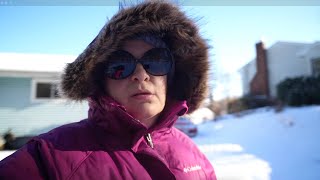 WINTER VLOG, SNOW FALL, COLUMBIA LAY D DOWN JACKET, UGG ADIRONDACK, SHOVELING SNOW, GO PRO 13 test screenshot 4