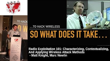 #HITBGSEC 2017 Conf  D2 - Radio Exploitation 101 - Matt Knight & Marc Newlin