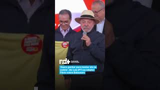 ‘Quero ganhar para manter ele na cadeia’, diz Lula (PT) ao rebater Flávio sobre Bolsonaro ‘Quero ganhar para manter ele na cadeia’, diz Lula (PT) ao rebater Flávio sobre Bolsonaro