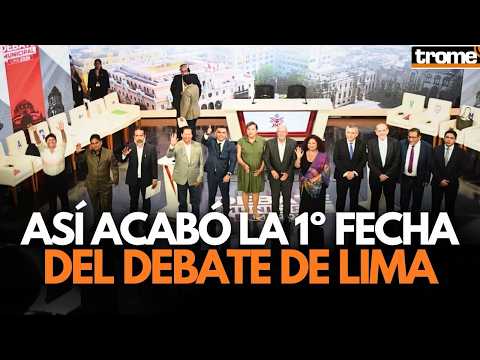Lima Municipal Debate 2026: This Is How the Candidates Closed Their Final Statements | Trome
