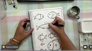 😃Easy DIY Fish Pattern Art Tutorial | Simple Doodles for Kids & Adults