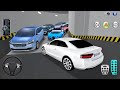 New White Audi Sedan Car Parking Garage - 3D Driving Class 2026 Car Simulator Game Android Car Game