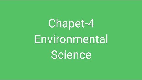 Environmental Science-Theory into practice- SEM 1/2 - DU/SOL/NCWEB/ REGULAR- AEC Chapter 4 Explained