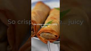 Crispy Spring Rolls 🥢 So Crunchy & Juicy Inside!