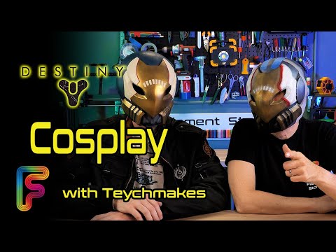 Learning about making a cosplay helmet with 3D printing!! (Destiny Nighthawk)