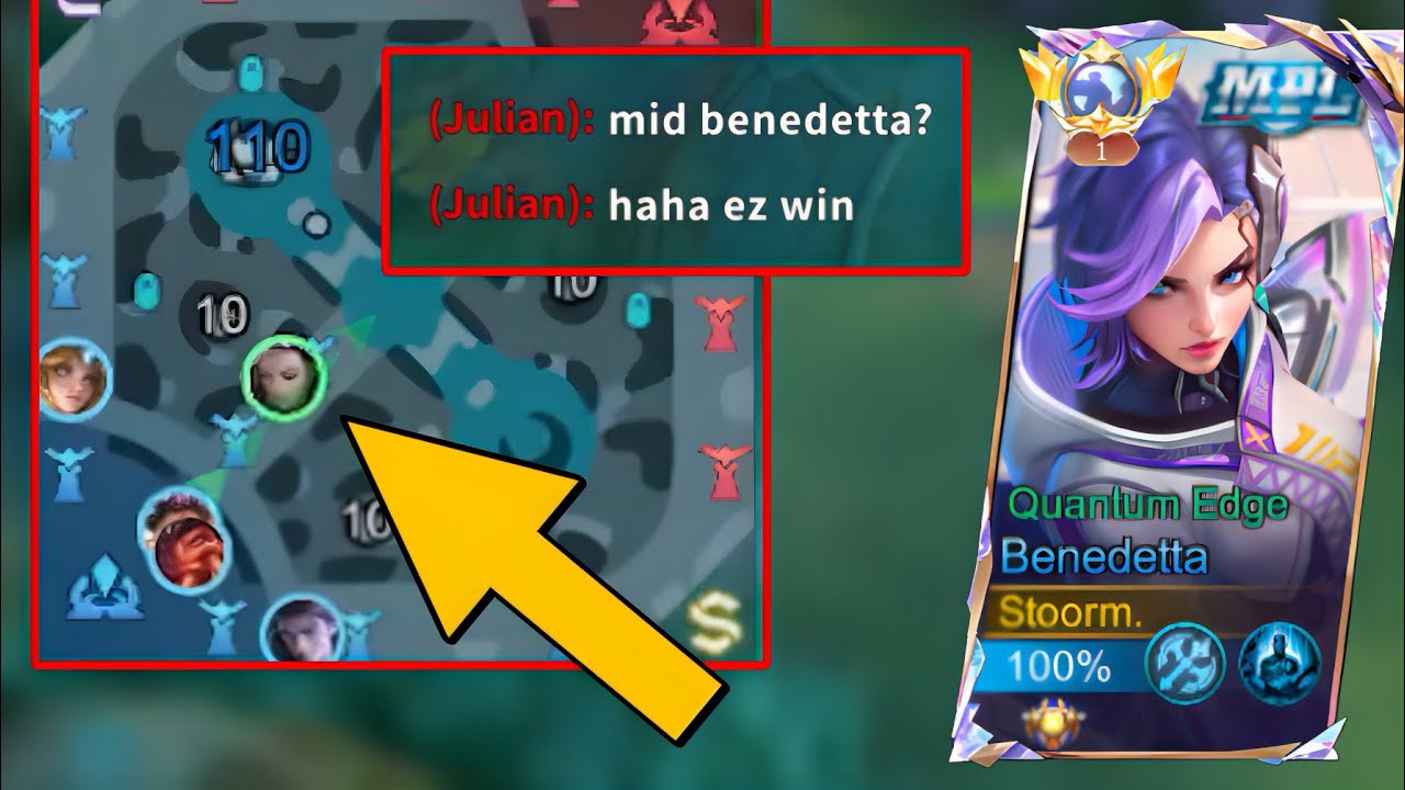 MID LANE BENEDETTA?? 100% WINRATE BUILD | MLBB | MobileLegends |