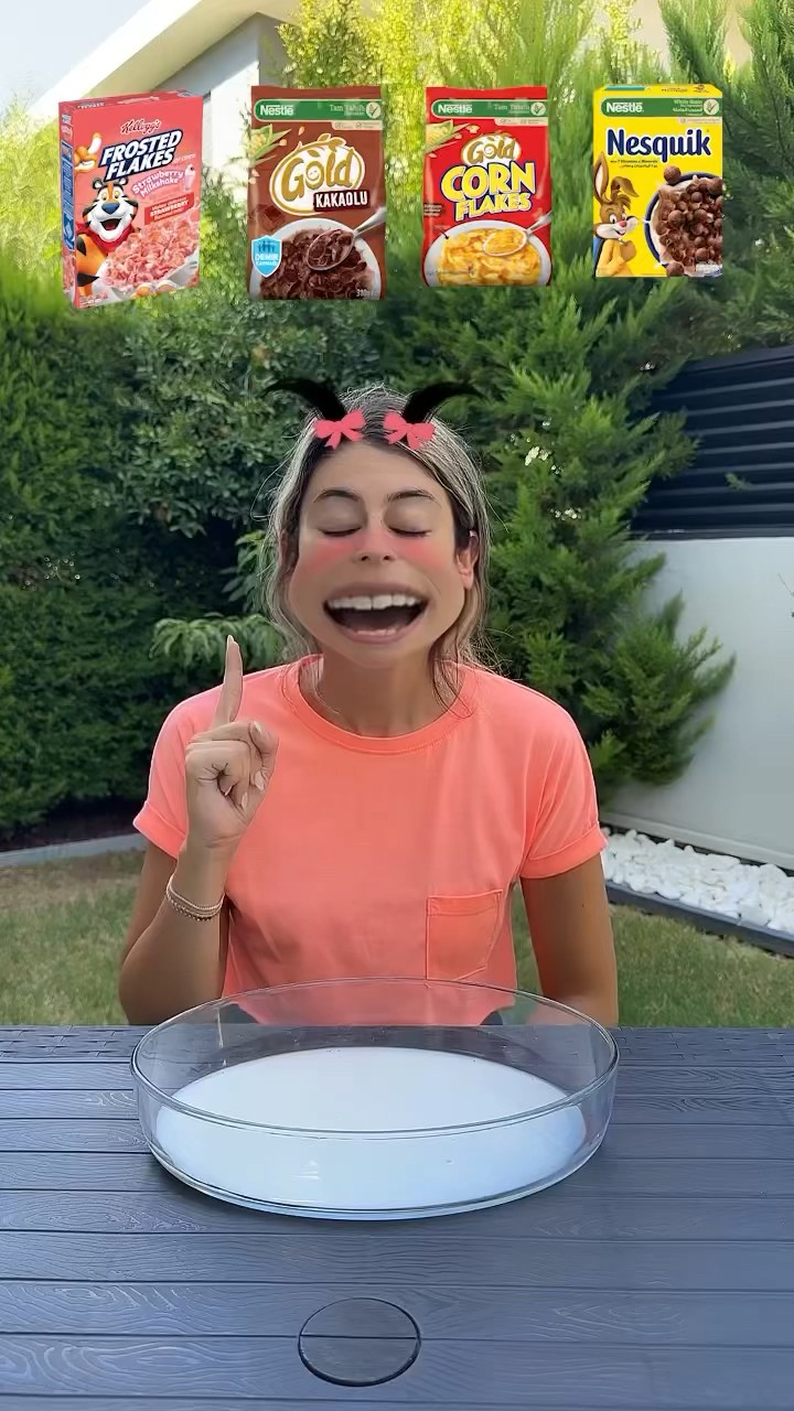 gözü kapalı mısır gevreği ?❤️ #shorts