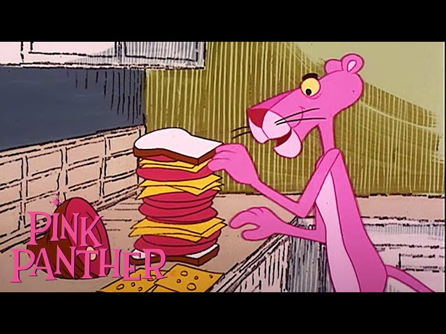 Pink Panther Stacks The Ultimate Sandwich | 35-Minute Compilation | The Pink Panther Show class=