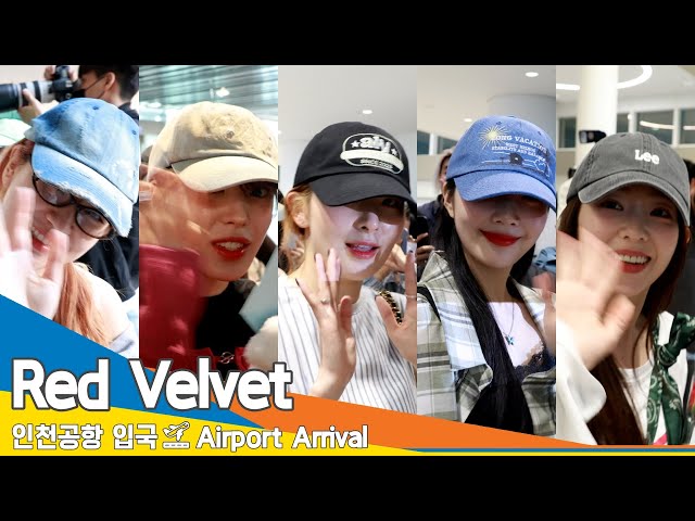 [4K] 레드벨벳, 어여쁜 미소 지을 때마다 '해피니스'😍 (입국)✈️ ‘Red Velvet’ Airport Arrival 2024.5.12 Newsen class=