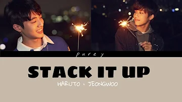 [TREASURE] HARUTO × JEONGWOO - stack it up cover lyrics