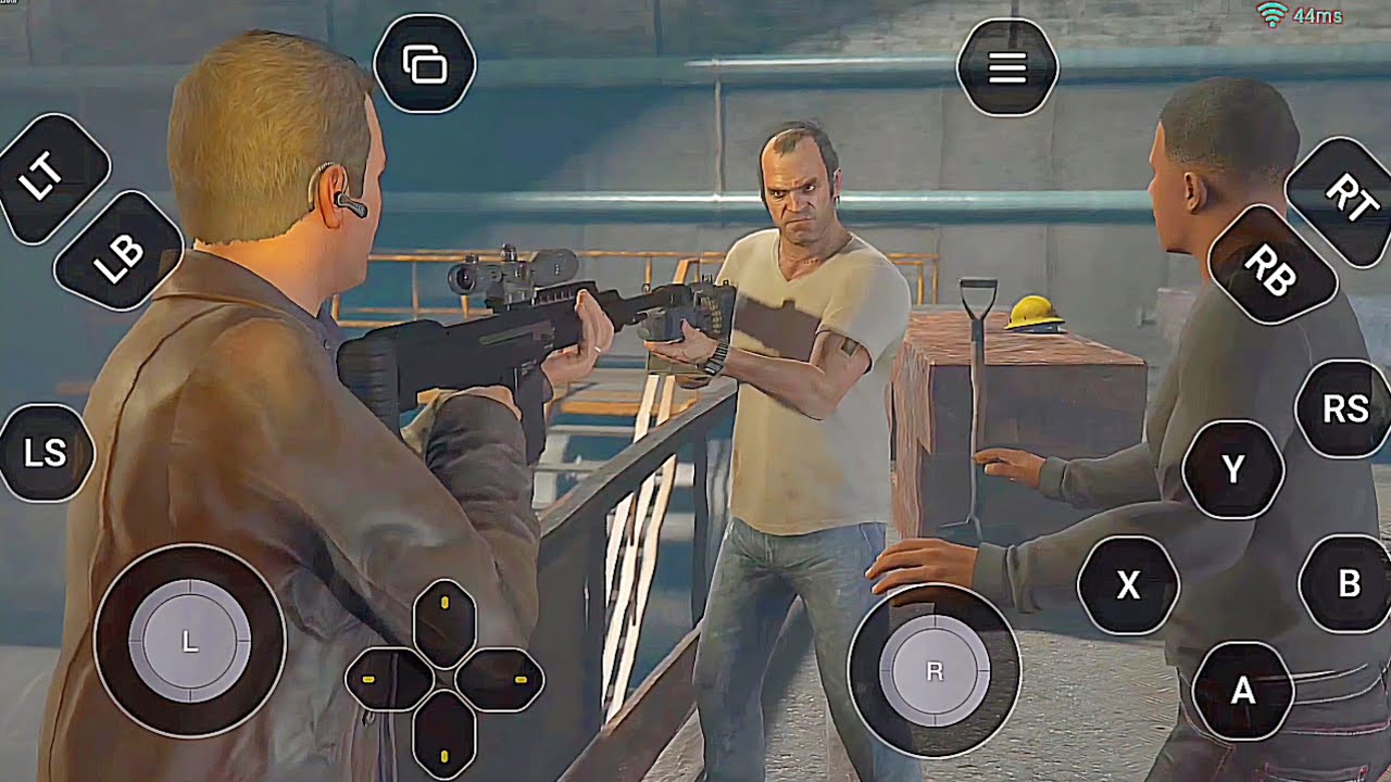 Gta 5 enhanced ending c / final mission Gameplay On bikii cloud android - YouTube
