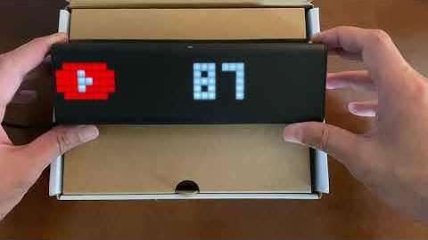 LaMetric Time Wi-Fi Clock for Smart Home - Silent Unboxing and Setup