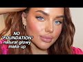 natural glowy *NO FOUNDATION* every day make up routine!!