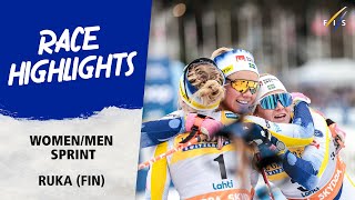 Valnes and Ribom unbeatable in the sprint in Ruka 2023 | FIS Cross Country World Cup 23-24