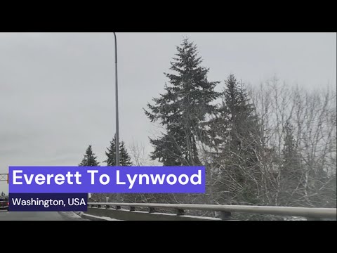 Road Trip from Everett to Lynwood Washington USA