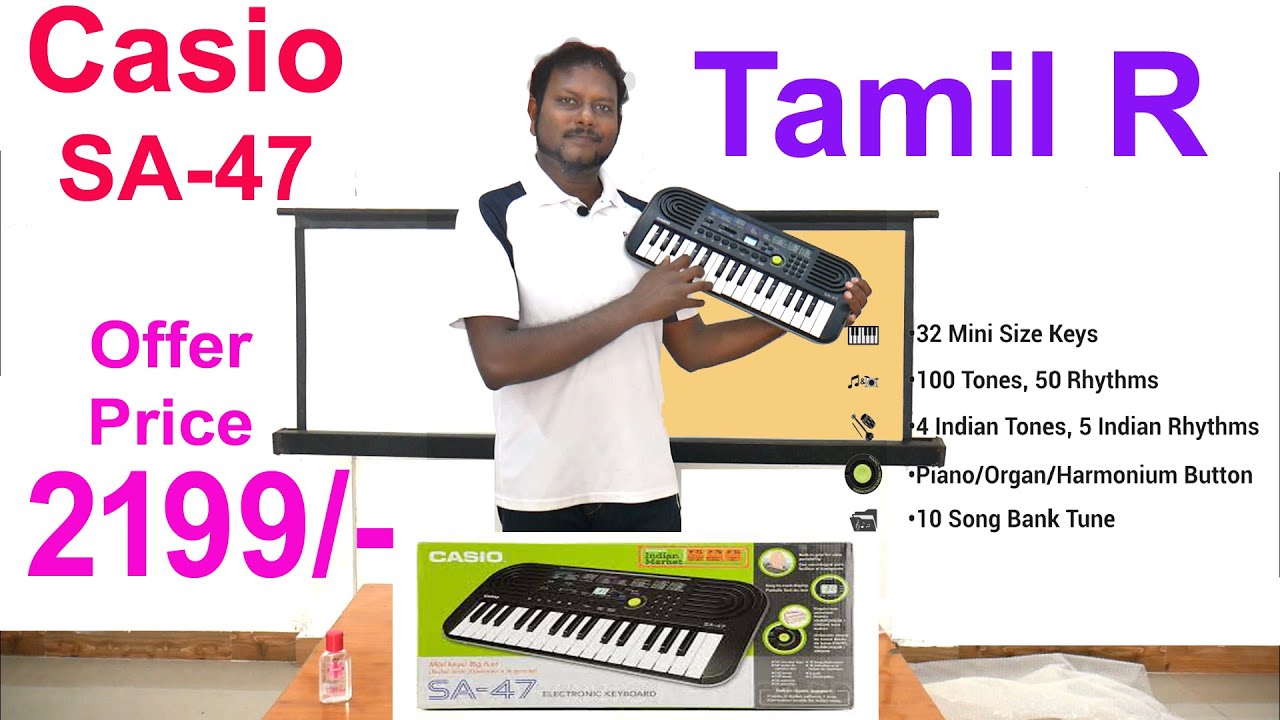Tamil - SA-47 Mini Keyboard Keys | Un-Box & Review Gifting Indian Tones & Styles - YouTube