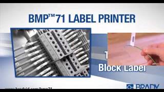 How to create wire marker labels with Brady's BMP71