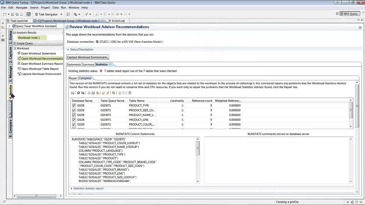 infosphere optim query tuner