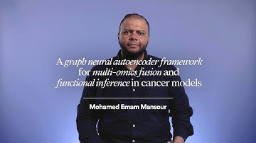 A graph neural autoencoder framework in cancer models | Mohamed Emam Mansour