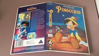 Opening and Closing To 'Pinocchio' (Walt Disney Home Video) VHS South Africa (1995)