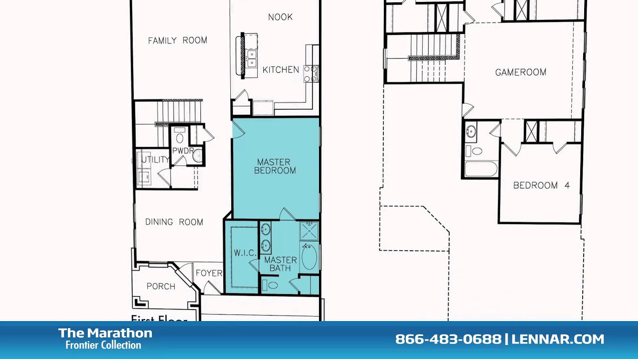 The Marathon Floor Plan Tour Lennar Dallas YouTube