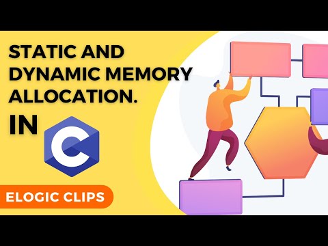 C_74 Static & Dynamic Memory Allocation In C Language | eLogic #functions