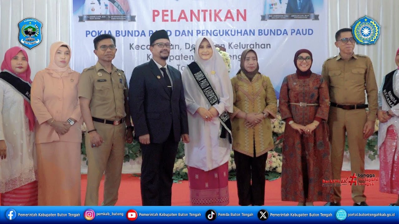 Pelantikan dan Pengukuhan Bunda Paud Se - Kabupaten Buton Tengah Periode Tahun 2025-2030