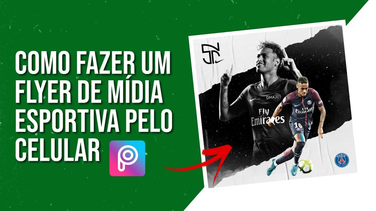 COMO FAZER FLYER DE FUTEBOL PELO CELULAR #1 