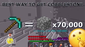 SECRET COBBLESTONE AREA! (How to max the cobblestone collection quickly!) - Hypixel Skyblock