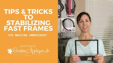 How to use the 8 in 1 Fast Frames for machine embroidery