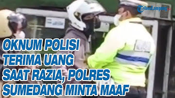Oknum Polisi Terima Uang Saat Razia, Polres Sumedang Minta Maaf