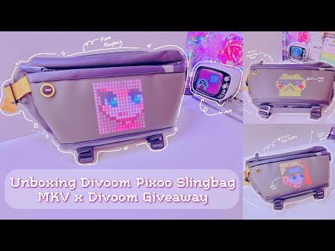 Unboxing & Reviewing Divoom Pixoo Slingbag | MKV x Divoom Pixoo Slingbag Giveaway [Closed]💕✨