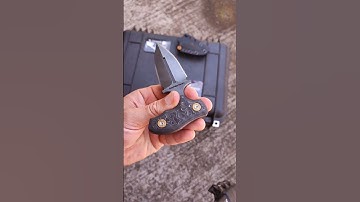 PUSH DAGGER SLEIPNER MANCHE CARBONE FORGE - Sasha Krauser Knives