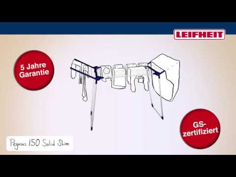 Leifheit Standtrockner Pegasus 150 Solid Slim German Youtube