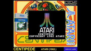 ATARI 5200 # CENTIPEDE (ATARI , 1982.) # 23.065 PTS. # EASY PLAY #