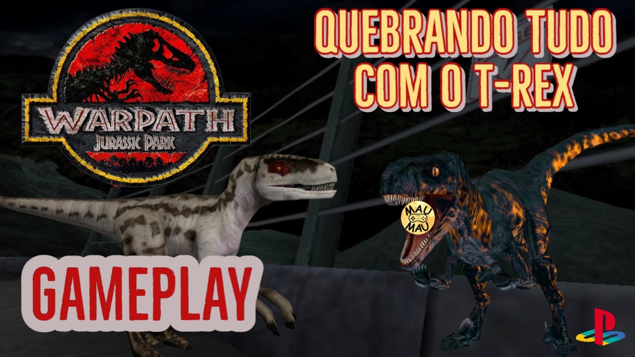 Warpath: Jurassic Park - PS1 Gameplay (LUTA DE DINOSSAUROS) 