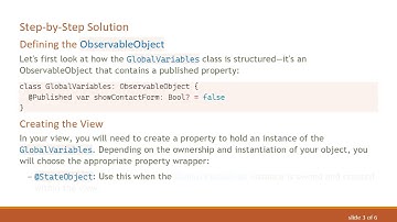 How to Properly Bind an ObservableObject in SwiftUI
