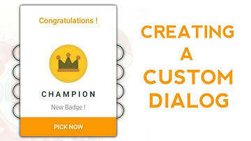 How to create custom dialog with events in sketchware