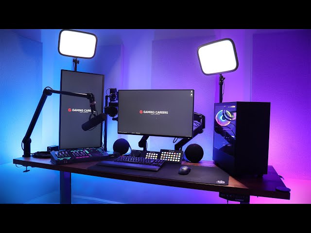 The ULTIMATE Streaming Setup - Desk & Studio Tour class=