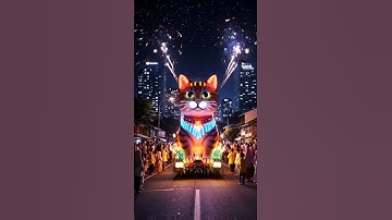 replika kucing raksasa takbir keliling 2025 #lebaran #takbiran #takbiranterbaru