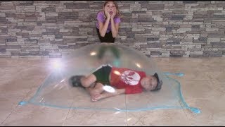 Kid Inside A Giant Slime Bubble