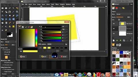 How to make a sticky note in gimp