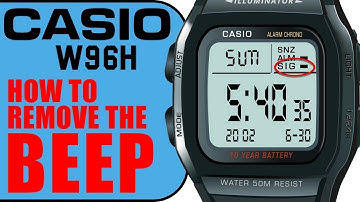 Casio W96H - How to turn off the beep chime in 1 minute